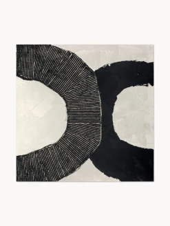 Tela dipinta a mano Black Circles