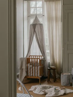 Tenda da letto in cotone Viola