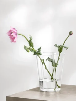 Vaso in vetro soffiato Alvar Aalto, alt. 22 cm