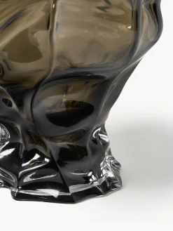 Vaso in vetro soffiato Ammonit, alt. 30 cm
