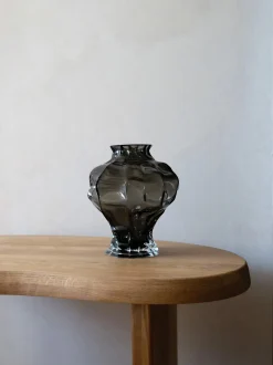 Vaso in vetro soffiato Ammonit, alt. 30 cm