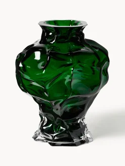 Vaso in vetro soffiato Ammonit, alt. 30 cm