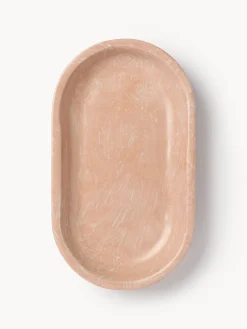 Vassoio da portata in marmo ingegnerizzato Elara, larg.28 cm