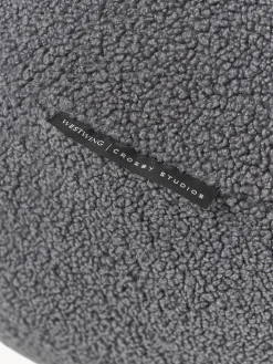 Westwing | Crosby Studios, Cuscino decorativo rotondo in bouclé Celeste Ø 50 cm