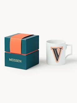Westwing x MEISSEN, Tazza fatta a mano con motivo decorativo Initials