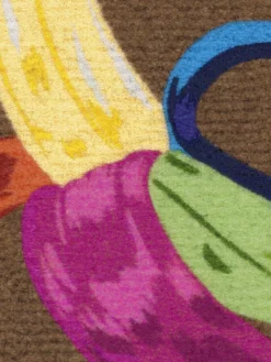 Zerbino lavabile con base in gomma Pop Art.